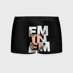 Мужские трусы 3D с принтом Eminem , 50% хлопок, 50% полиэстер | классическая посадка, на поясе мягкая тканевая резинка | Тематика изображения на принте: eminem | актёр | композитор | музыкант | продюсер | рэпер | эминем