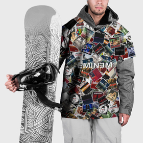 Накидка на куртку 3D с принтом Дискография Eminem в Екатеринбурге, 100% полиэстер |  | Тематика изображения на принте: discography | rap | альбом | обложка | паттрен | рэп | рэпер | эминем