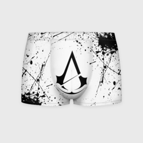 Мужские трусы 3D с принтом Assassin s Creed ассасин Крид в Кировске, 50% хлопок, 50% полиэстер | классическая посадка, на поясе мягкая тканевая резинка | slayer | асасин | ассасин крид | ассассин | тамплиеры