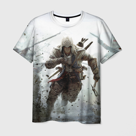 Мужская футболка 3D с принтом Assassin s Creed в Кировске, 100% полиэфир | прямой крой, круглый вырез горловины, длина до линии бедер | slayer | асасин | ассасин крид | ассассин | тамплиеры