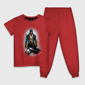 Детская пижама хлопок с принтом Assasins Creed в Санкт-Петербурге, 100% хлопок |  брюки и футболка прямого кроя, без карманов, на брюках мягкая резинка на поясе и по низу штанин
 | 