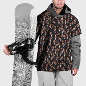 Накидка на куртку 3D с принтом Растерянный Траволта в Екатеринбурге, 100% полиэстер |  | confused | john travolta | tarantino | криминальное чтиво | мем | паттерн | тарантино | толпа