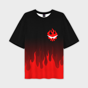 Мужская футболка oversize 3D с принтом Гуррен Лаганн языки пламени блюр в Белгороде,  |  | anime | heroes | tengen toppa gurren lagann | аниме | герои | гуррен лаганн | ёко | камина | ния | пронзающий небеса | росиу | симон