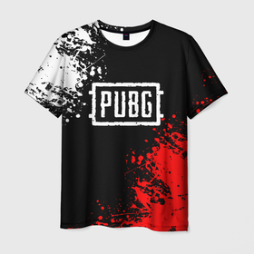 Мужская футболка 3D с принтом PUBG ПУБГ в Белгороде, 100% полиэфир | прямой крой, круглый вырез горловины, длина до линии бедер | battle royal | playerunknowns battlegrounds | pubg | пабг | пубг