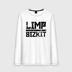 Мужской лонгслив хлопок с принтом Limp Bizkit black big logo в Новосибирске, 100% хлопок |  | dj lethal | limp bizkit | rock | джон отто | лимп бизкит | майк смит | музыка | роб уотерс | рок | сэм риверс | терри бальзамо | уэс борланд | фред дёрст