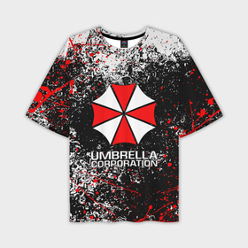 Мужская футболка oversize 3D с принтом Umbrella Corp Амбрелла Корп ,  |  | ada wong | biohazard | leon | nemesis | project resistance | raccoon city | re2 | resident evil 2 | rpd | stars | umbrella | ада вонг | амбрелла | немесис | ужасы