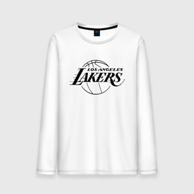 Мужской лонгслив хлопок с принтом LA Lakers black logo , 100% хлопок |  | america | basketball | kobe bryant | la | la lakers | lakers | los angeles lakers | nba | usa | баскетбол | кобе брайант | лос анджелес лейкерс | нба | сша