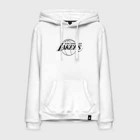 Мужская толстовка хлопок с принтом LA Lakers black logo в Новосибирске, френч-терри, мягкий теплый начес внутри (100% хлопок) | карман-кенгуру, эластичные манжеты и нижняя кромка, капюшон с подкладом и шнурком | america | basketball | kobe bryant | la | la lakers | lakers | los angeles lakers | nba | usa | баскетбол | кобе брайант | лос анджелес лейкерс | нба | сша