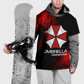 Накидка на куртку 3D с принтом Umbrella Corp в Новосибирске, 100% полиэстер |  | biohazard | biohazard 7 | crocodile | fang | game | hand | monster | new umbrella | resident evil | resident evil 7 | umbrella | umbrella corp | umbrella corporation | zombie | обитель