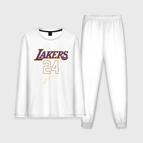 Мужская пижама с лонгсливом хлопок с принтом LA Lakers ,  |  | america | basketball | kobe bryant | la | la lakers | lakers | los angeles lakers | nba | usa | баскетбол | кобе брайант | лос анджелес лейкерс | нба | сша