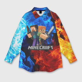 Мужская рубашка oversize 3D с принтом Minecraft Майнкрафт в Тюмени,  |  | Тематика изображения на принте: block | creeper | cube | minecraft | pixel | блок | геометрия | крафт | крипер | кубики | майнкрафт | пиксели