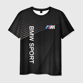 Мужская футболка 3D с принтом BMW БМВ в Петрозаводске, 100% полиэфир | прямой крой, круглый вырез горловины, длина до линии бедер | bmw | bmw performance | m | motorsport | performance | бмв | моторспорт