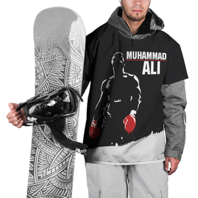 Накидка на куртку 3D с принтом Muhammad Ali в Екатеринбурге, 100% полиэстер |  | ali | muhammad ali | the greatest | али | бокс | мухамед али | мухаммед али