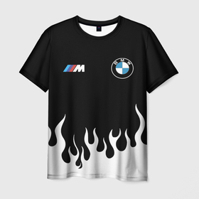 Мужская футболка 3D с принтом BMW БМВ в Кировске, 100% полиэфир | прямой крой, круглый вырез горловины, длина до линии бедер | auto | bmw | авто | автомобиль | бмв | бумер | бэха | марка | машина
