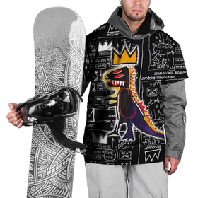 Накидка на куртку 3D с принтом Динозавр в короне от Баския в Петрозаводске, 100% полиэстер |  | Тематика изображения на принте: art | louis vuitton | lv