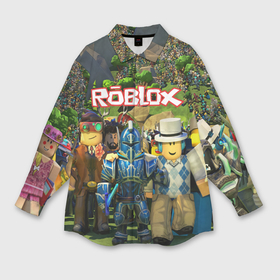 Мужская рубашка oversize 3D с принтом Roblox Роблокс в Кировске,  |  | game | gamer | logo | minecraft | roblox | simulator | игра | конструктор | лого | майнкрафт | симулятор | строительство | фигура