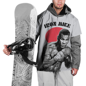 Накидка на куртку 3D с принтом Iron Mike в Курске, 100% полиэстер |  | iron mike | iron mike tyson | mike tyson | бокс | железный майк | майк тайсон | таисон | тайсон