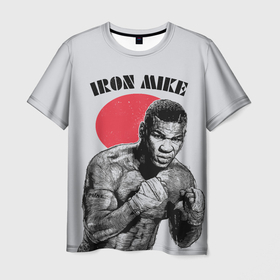 Мужская футболка 3D с принтом Iron Mike , 100% полиэфир | прямой крой, круглый вырез горловины, длина до линии бедер | iron mike | iron mike tyson | mike tyson | бокс | железный майк | майк тайсон | таисон | тайсон