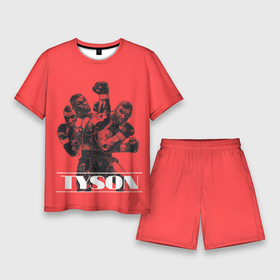 Мужской костюм с шортами 3D с принтом Tyson в Екатеринбурге,  |  | Тематика изображения на принте: iron mike | iron mike tyson | mike tyson | бокс | железный майк | майк тайсон | таисон | тайсон