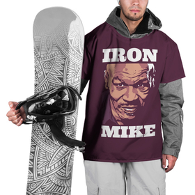Накидка на куртку 3D с принтом Mike Tyson в Курске, 100% полиэстер |  | iron mike | iron mike tyson | mike tyson | бокс | железный майк | майк тайсон | таисон | тайсон