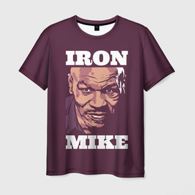 Мужская футболка 3D с принтом Mike Tyson в Курске, 100% полиэфир | прямой крой, круглый вырез горловины, длина до линии бедер | Тематика изображения на принте: iron mike | iron mike tyson | mike tyson | бокс | железный майк | майк тайсон | таисон | тайсон