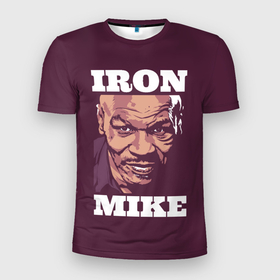Мужская футболка 3D Slim с принтом Mike Tyson в Екатеринбурге, 100% полиэстер с улучшенными характеристиками | приталенный силуэт, круглая горловина, широкие плечи, сужается к линии бедра | iron mike | iron mike tyson | mike tyson | бокс | железный майк | майк тайсон | таисон | тайсон