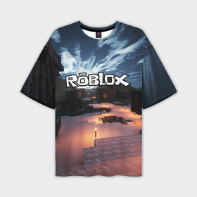 Мужская футболка oversize 3D с принтом Roblox ,  |  | game | gamer | logo | roblox | игры | логотип | роблокс