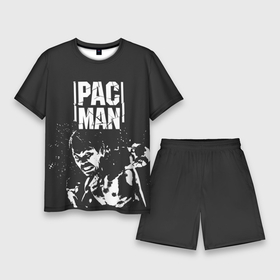 Мужской костюм с шортами 3D с принтом Pac Man ,  |  | manny pacquiao | pac man | pacquiao | бокс | мэнни пакьяо | пакьяо