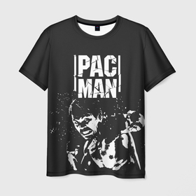 Мужская футболка 3D с принтом Pac Man в Курске, 100% полиэфир | прямой крой, круглый вырез горловины, длина до линии бедер | manny pacquiao | pac man | pacquiao | бокс | мэнни пакьяо | пакьяо