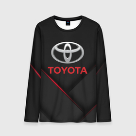 Мужской лонгслив 3D с принтом Toyota Тоёта , 100% полиэстер | длинные рукава, круглый вырез горловины, полуприлегающий силуэт | auto | sport | toyota | авто | автомобиль | автомобильные | бренд | марка | машины | спорт | тойота