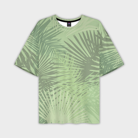 Мужская футболка oversize 3D с принтом В джунгли ,  |  | арт | джунгли | лес | леса | пальма | пальмы | папоротник