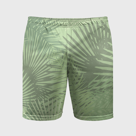 Мужские шорты спортивные с принтом В джунгли в Курске,  |  | арт | джунгли | лес | леса | пальма | пальмы | папоротник