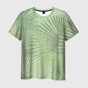 Мужская футболка 3D с принтом В джунгли в Курске, 100% полиэфир | прямой крой, круглый вырез горловины, длина до линии бедер | арт | джунгли | лес | леса | пальма | пальмы | папоротник
