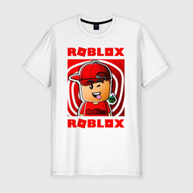 Мужская футболка хлопок Slim с принтом Roblox Роблокс в Новосибирске, 92% хлопок, 8% лайкра | приталенный силуэт, круглый вырез ворота, длина до линии бедра, короткий рукав | game | gamer | logo | minecraft | roblox | simulator | supreme | игра | конструктор | лого | майнкрафт | персонажи | симулятор | строительство | супреме | суприм | суприме | фигура