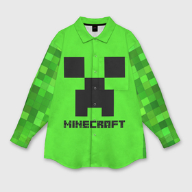 Мужская рубашка oversize 3D с принтом Minecraft в Белгороде,  |  | block | creeper | cube | minecraft | pixel | блок | геометрия | крафт | крипер | кубики | майнкрафт | пиксели