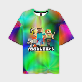 Мужская футболка oversize 3D с принтом Minecraft Майнкрафт в Тюмени,  |  | Тематика изображения на принте: block | creeper | cube | minecraft | pixel | блок | геометрия | крафт | крипер | кубики | майнкрафт | пиксели