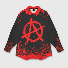 Мужская рубашка oversize 3D с принтом Анархия anarchy в Курске,  |  | anarchy | riot | rock | анархия | бунт | знаки | музыка | панки | рок | символ