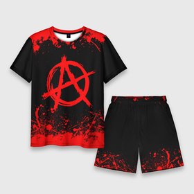 Мужской костюм с шортами 3D с принтом Анархия anarchy в Санкт-Петербурге,  |  | anarchy | riot | rock | анархия | бунт | знаки | музыка | панки | рок | символ