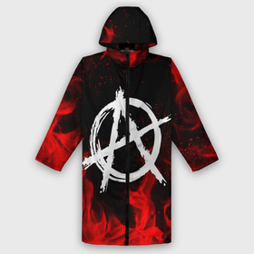 Мужской дождевик 3D с принтом Анархия anarchy red fire ,  |  | anarchy | riot | rock | анархия | бунт | знаки | музыка | панки | рок | символ