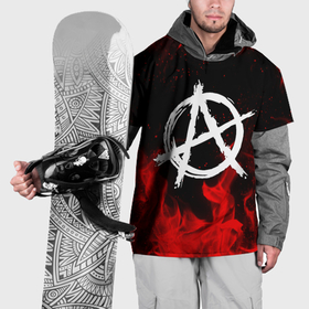Накидка на куртку 3D с принтом Анархия anarchy red fire в Кировске, 100% полиэстер |  | anarchy | riot | rock | анархия | бунт | знаки | музыка | панки | рок | символ