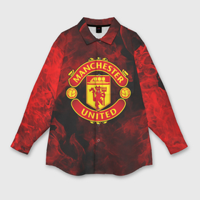 Мужская рубашка oversize 3D с принтом Манчестер Юнайтед FCMU Manchester united ,  |  | fc | fcmu | football | football club | manchester united | red devils | sport | красные дьяволы | манчестер юнайтед | спорт | фк | фкмю | футбол | футбольный клуб
