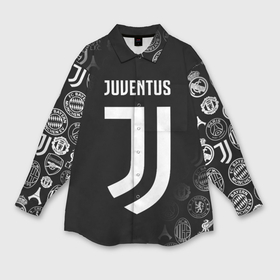 Мужская рубашка oversize 3D с принтом Juventus logo pattern ,  |  | cr7 | fc juventus | football | juve | juventus | ronaldo | sport | роналдо | спорт | футбол | ювентус