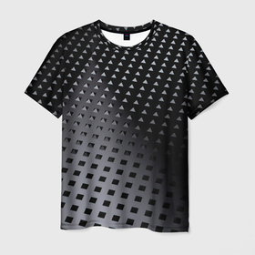 Мужская футболка 3D с принтом Текстура в Белгороде, 100% полиэфир | прямой крой, круглый вырез горловины, длина до линии бедер | abstract | carbon | geometry | texture | абстракция | броня | геометрия | карбон | стальная броня | текстура