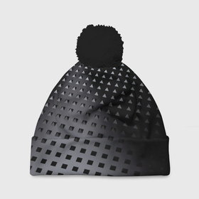 Шапка 3D c помпоном с принтом Текстура в Белгороде, 100% полиэстер | универсальный размер, печать по всей поверхности изделия | abstract | carbon | geometry | texture | абстракция | броня | геометрия | карбон | стальная броня | текстура