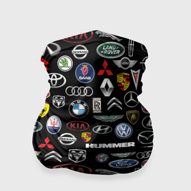 Бандана-труба 3D с принтом Логотипы авто брендов Auto brand в Новосибирске, 100% полиэстер, ткань с особыми свойствами — Activecool | плотность 150‒180 г/м2; хорошо тянется, но сохраняет форму | 2020 | amg | auto | bmw | honda | jdm | maz | mercedes | mitsubishi | racing | sport | subaru | tesla | авто | автомобиль | автомобильные | амг | бмв | бренд | марка | машины | мерседес | митсубиси | спорт | субару | тесла | хонда