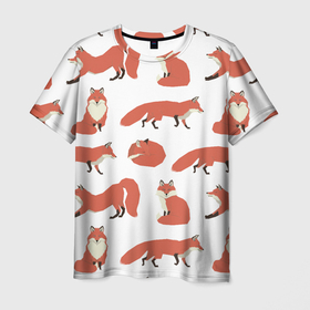 Мужская футболка 3D с принтом Лисий хвост в Курске, 100% полиэфир | прямой крой, круглый вырез горловины, длина до линии бедер | арт | животные | лис | лисица | лисы | природа