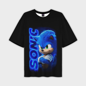 Мужская футболка oversize 3D с принтом Sonic ,  |  | hedgehog | metal sonic | silver | silver the hedgehog | sonic | sonic boom | sonic the hedgehog | еж | ёж сонник | ежик | игры | кино | соник | соник в кино | фильм