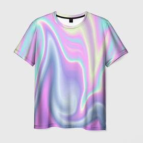 Мужская футболка 3D с принтом Vaporwave в Санкт-Петербурге, 100% полиэфир | прямой крой, круглый вырез горловины, длина до линии бедер | abstraction | vaporwave | абстракция | узор