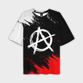 Мужская футболка oversize 3D с принтом Анархия anarchy ,  |  | Тематика изображения на принте: anarchy | riot | rock | анархия | бунт | знаки | музыка | панки | рок | символ