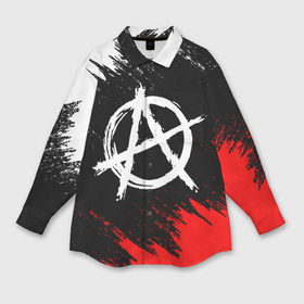 Мужская рубашка oversize 3D с принтом Анархия anarchy ,  |  | Тематика изображения на принте: anarchy | riot | rock | анархия | бунт | знаки | музыка | панки | рок | символ